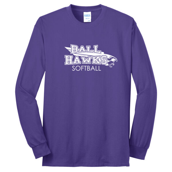BallHawks + Custom Name - Long Sleeve Core Blend Tee Thumbnail
